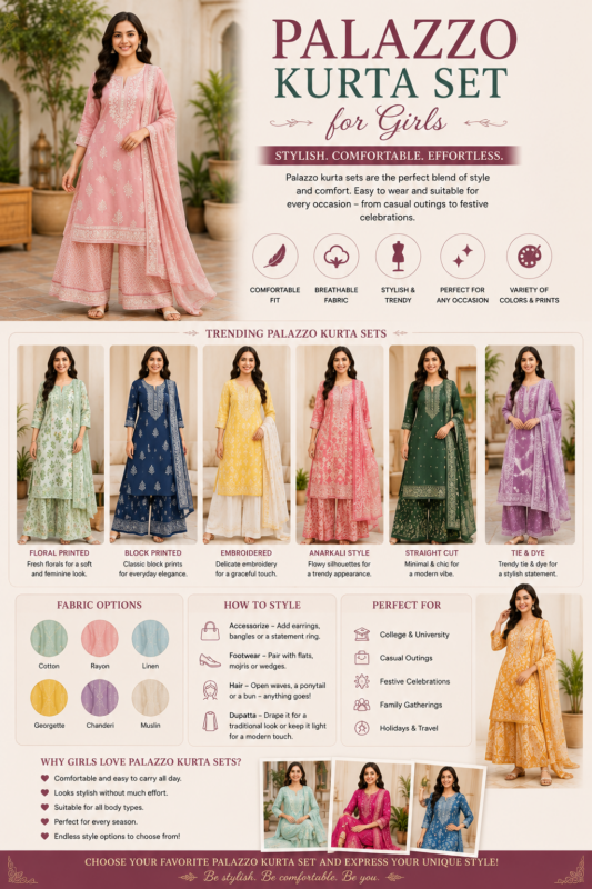 Palazzo kurta sets for girls