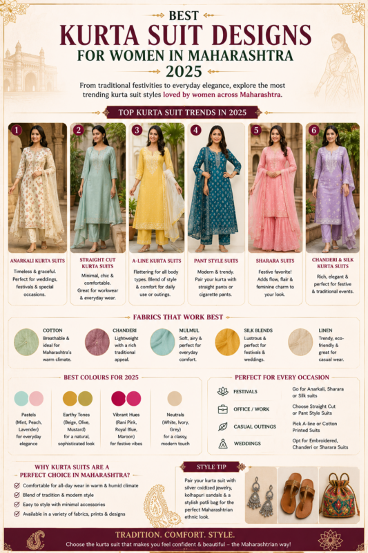 Best Kurta Suit Designs for Women in