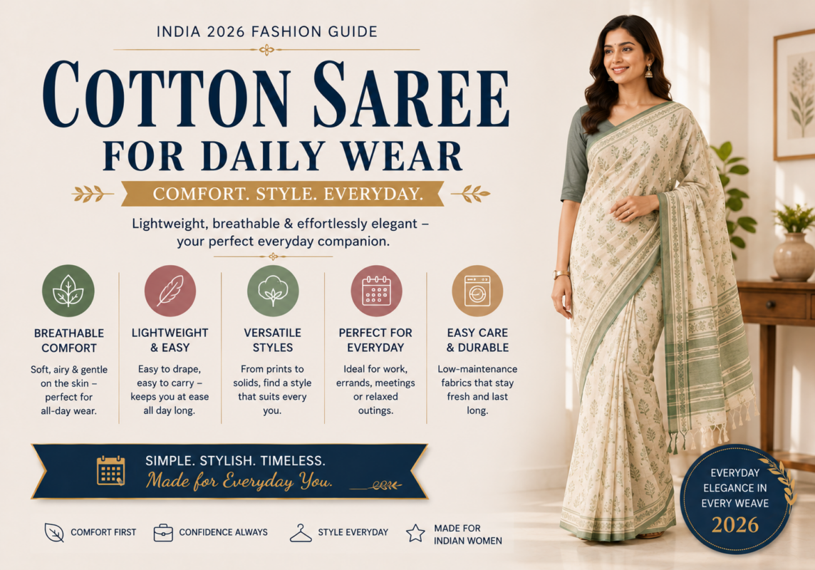 Cotton Saree for Daily Wear