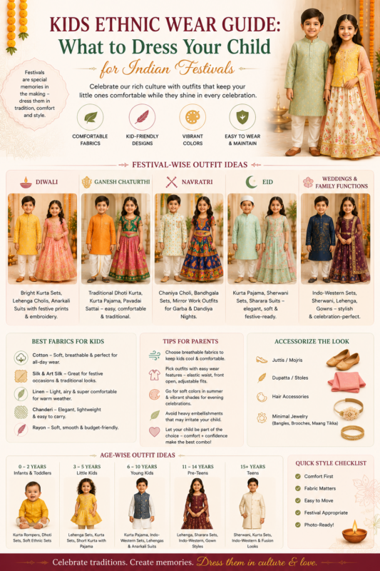 Kids Ethnic Wear Guide for Indian Festivals