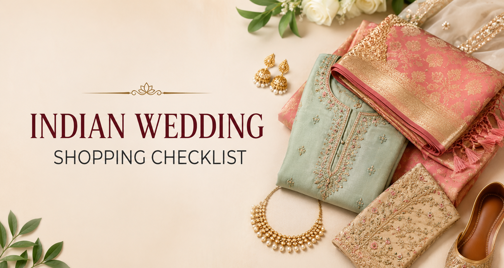 Indian wedding shopping essentials